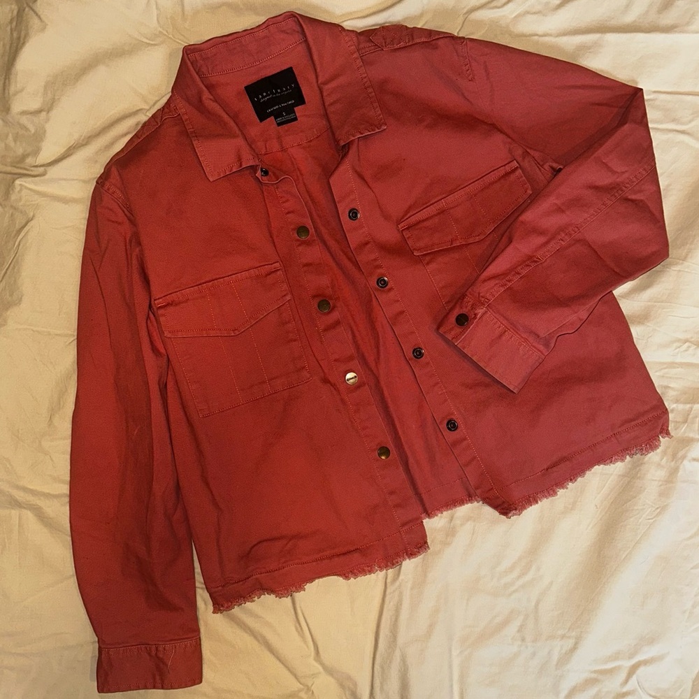 Salmon Button Down Jacket - image 1
